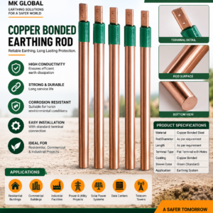 Copper Bonded Earthing Rod with Terminal